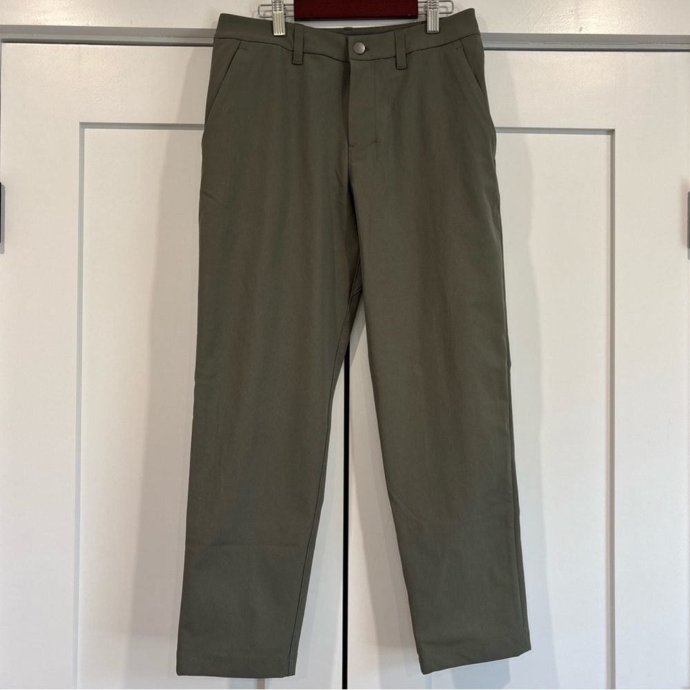 Lululemon ABC Classic-Fit Men's Trouser Pants Green Size 28 X 27
